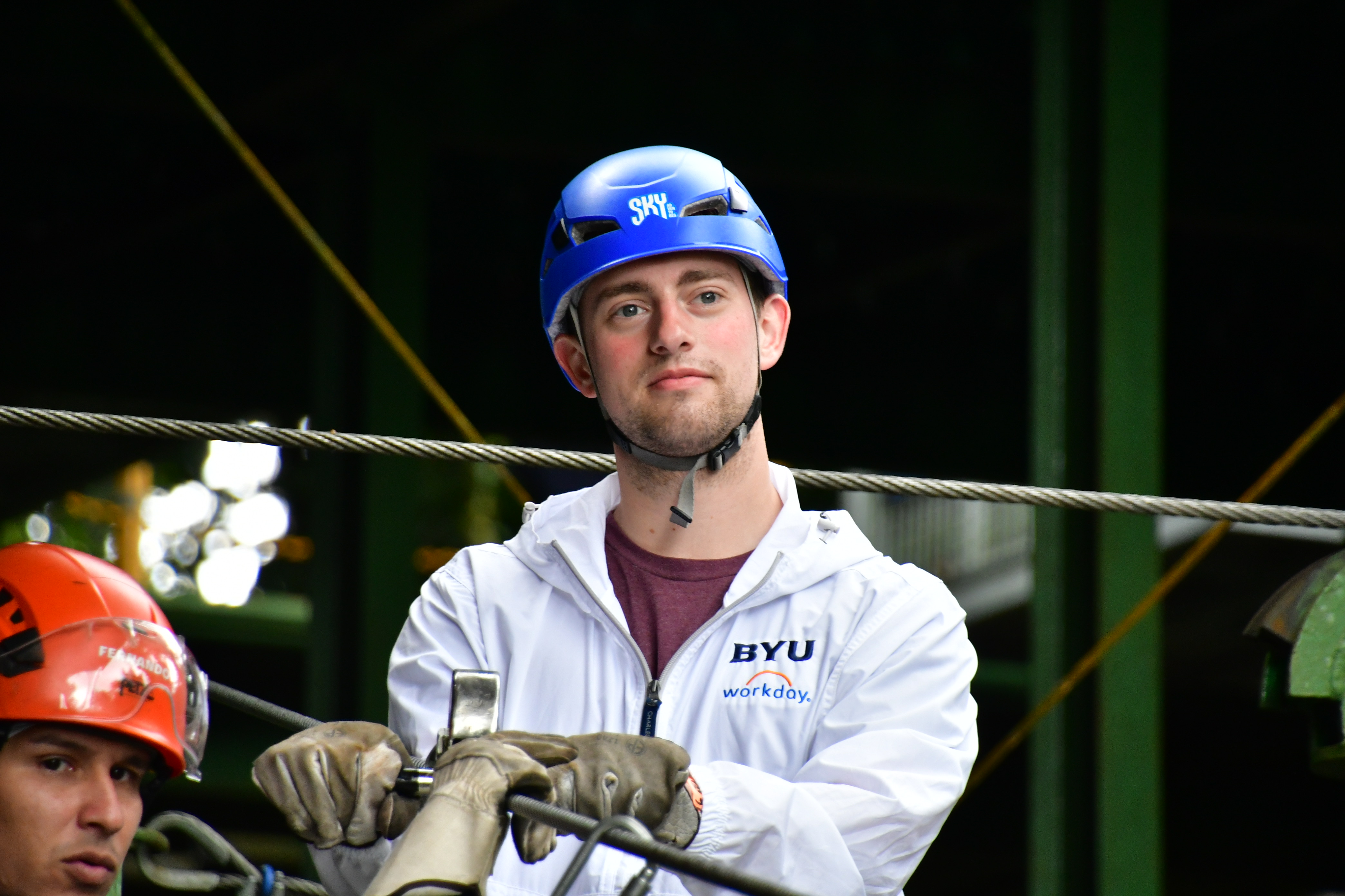 Dallin King ziplining