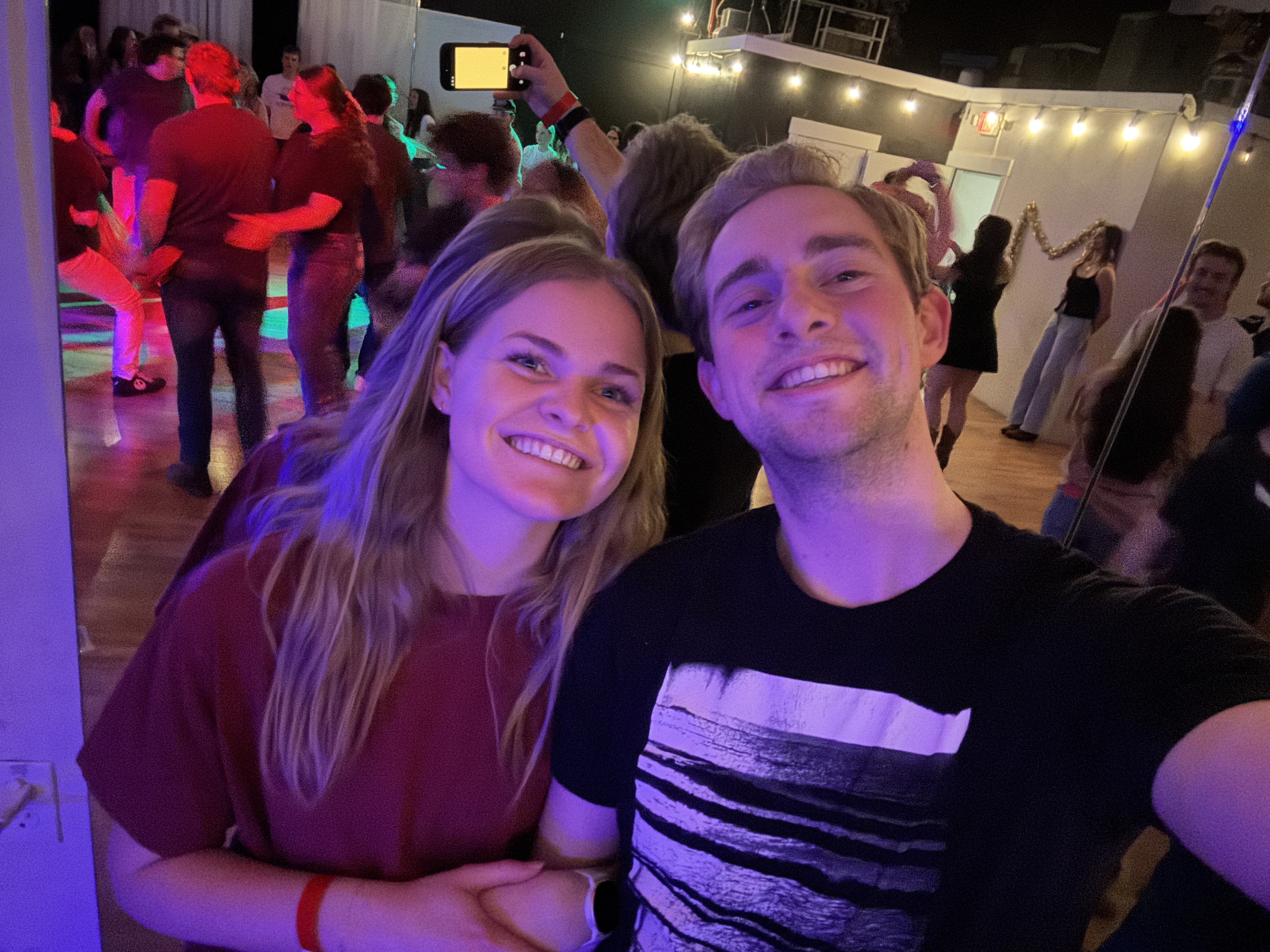 Dallin and Jordan at country swing dancing