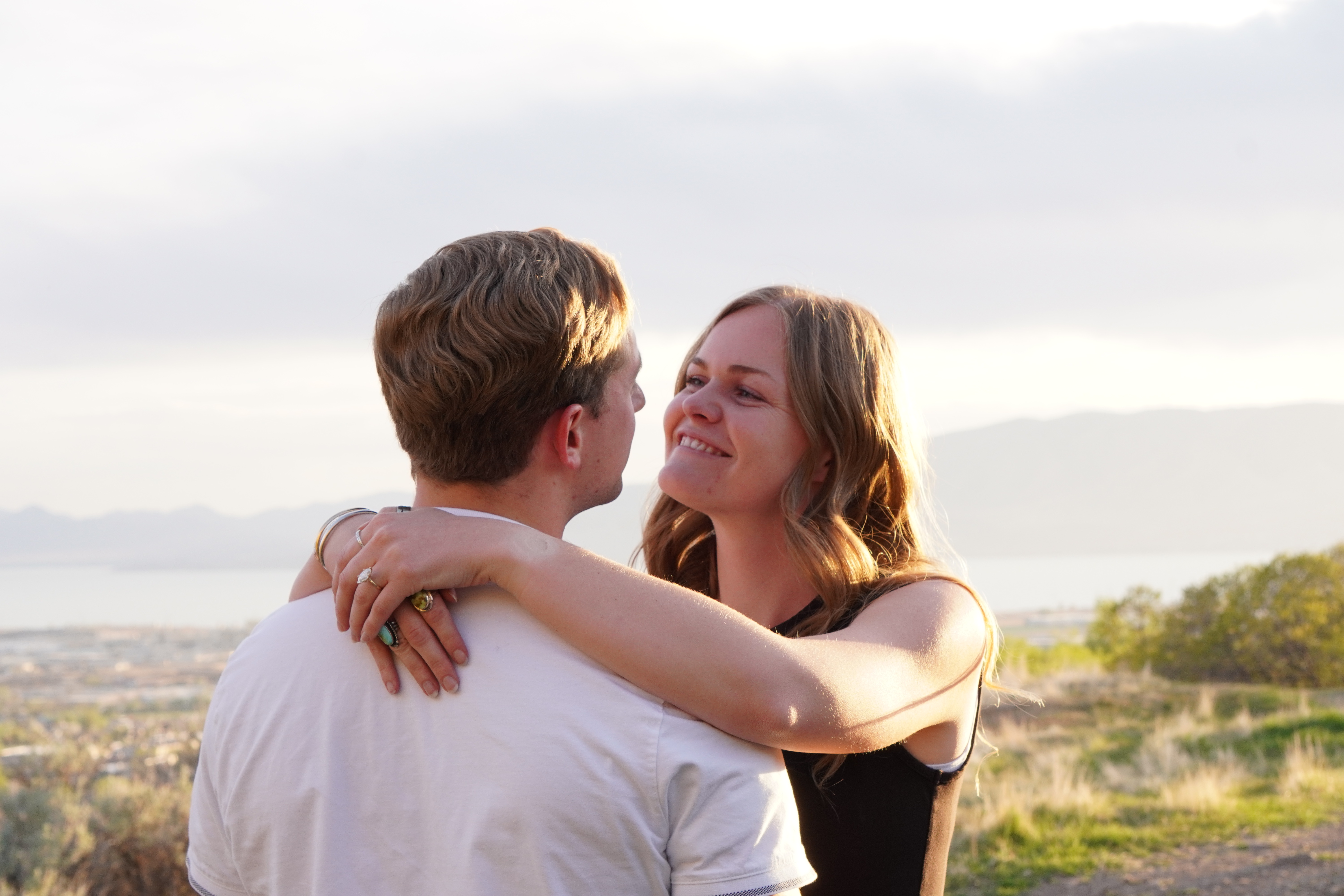 Dallin and Jordan engagement photo